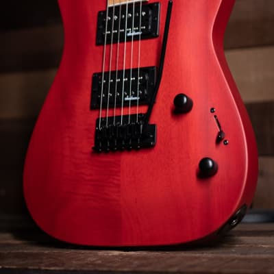 Jackson JS Series Dinky™ Arch Top JS24 DKAM, Caramelized Maple Fingerboard, Red Stain image 5