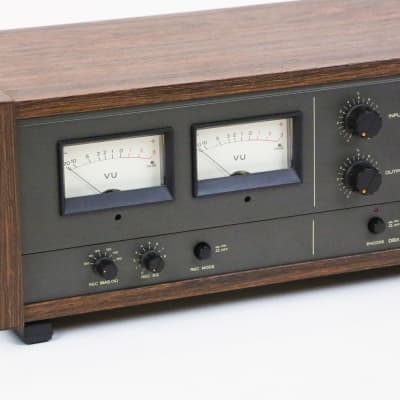 1970s Teac Tascam Recorder / Reproducer Faux Rosewood Laminated Cabinet Vintage 35-2 1/4” Stereo Analog Tape Machine Meter Bridge image 9