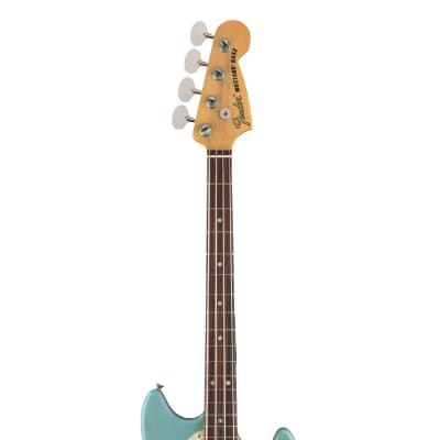 Used Fender JMJ Road Worn Mustang Bass - Faded Daphne Blue w/ Rosewood FB image 5