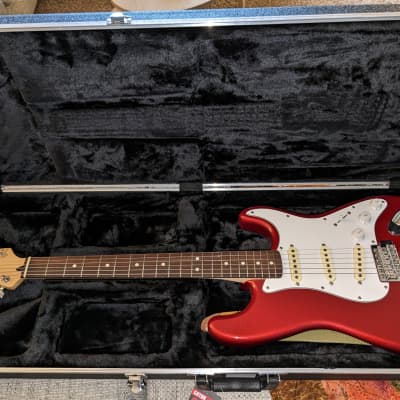 Fender Standard Stratocaster w/ brand new hard case and & Seymour Duncan Antiquity II Surfer Pickups image 3