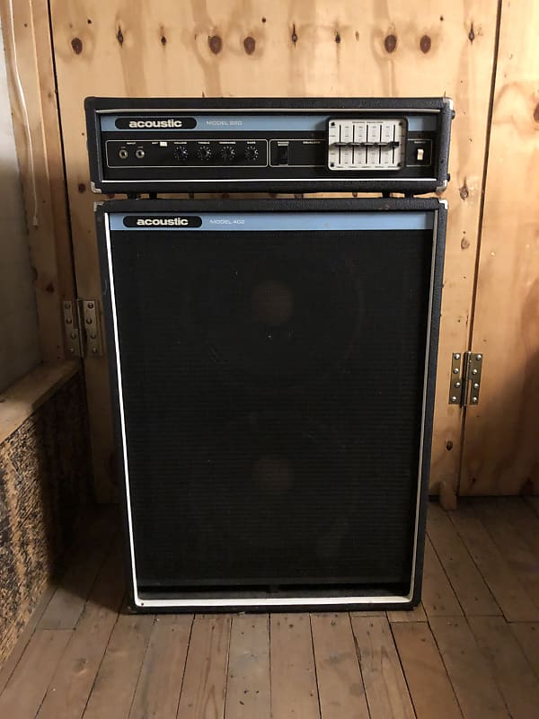 Acoustic 220 Head with 402 Cabinet 1979 - Supposed to be SIGNED BY JACO PASTORIUS image 1