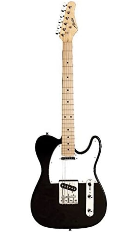 Austin|ATC200BK |Electric-Guitar |6 String |Tele-Style Guitar | Righthand |Cut-A-Way| White Gard | ATC200SB | Classic | Black | Solid Body image 1