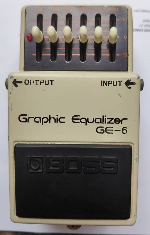 BOSS GE-6 グラフィック イコライザー 銀ネジ 日本製 ヴィンテージ BOSS GE-6 グラフィックイコライザー 銀ネジ ヴィンテージ