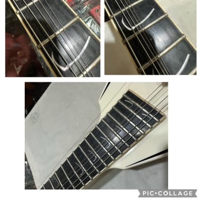 ESP Alexi Laiho Standard Scythe V 2007 White Electric Guitar ESP Alexi Laiho Standard Scythe V 2007 White Electric Guitar