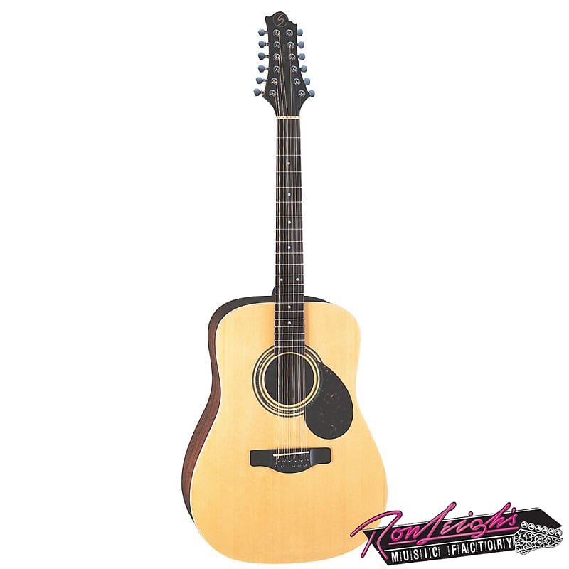 Greg Bennett D212 12 String Spruce Top Dreadnought Acoustic