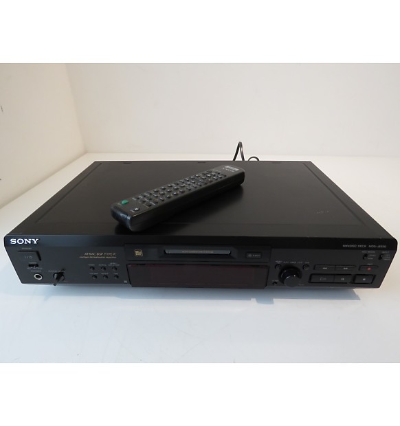 Sony MDSJE530 MiniDisc Player/Recorder with Remote Control Reverb
