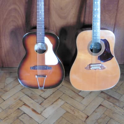 ∞ Rare Eko Ranchero 12 1960's Vintage Amber Sunburst + | Reverb