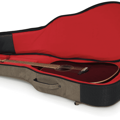 Gator GT-ACOUSTIC-TAN Transit Series Acoustic Guitar Gig Bag image 4