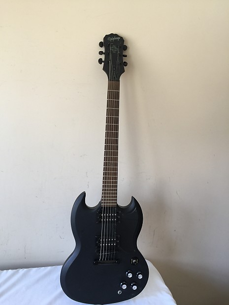 USED 2003 Epiphone SG Goth G-400 Electric Guitar - Satin