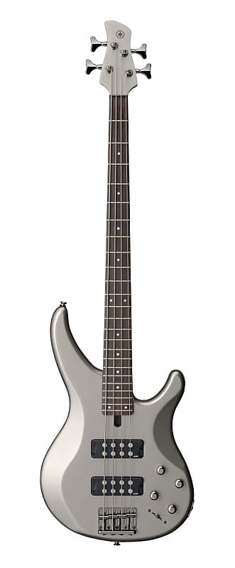 Yamaha TRBX304-PWT Bass Pewter Rosewood Fretboard image 1