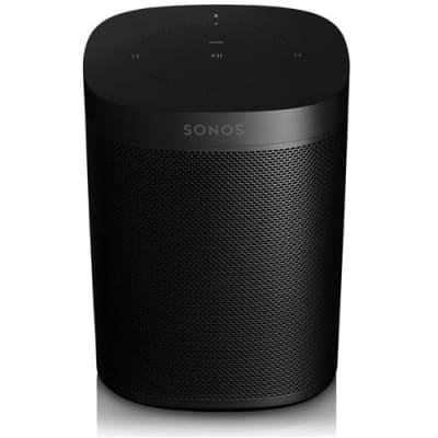 Sonos One (Gen 2) Smart Speaker with Built-In Alexa Voice Control, Wi-Fi, Black image 1