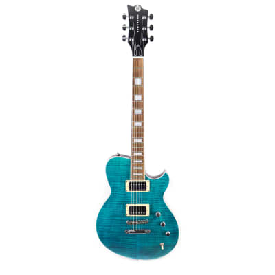 Reverend Roundhouse FM in Trans Turquoise image 3