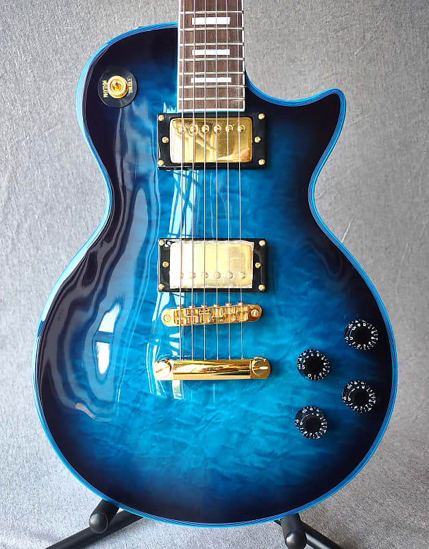 NEW Firefly fflps Elite LP style Electric Guitar BLUE BAT | Reverb