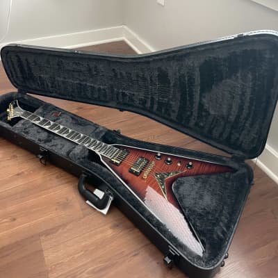 Gibson Custom Shop Dave Mustaine Signature Flying V EXP 2022 - Red Amber Burst image 1