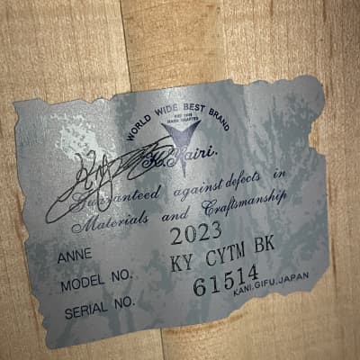 K Yairi KY CYTM BK (2023) 61514, Acoustic. Handmade in Japan