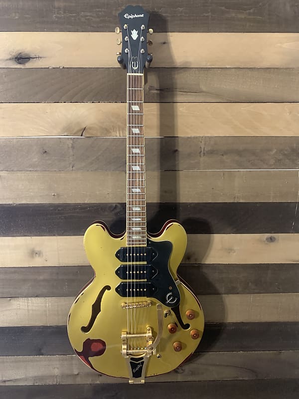 Gibson Epiphone Riviera Custom P93 Relic Gibson Gold Top Nitro