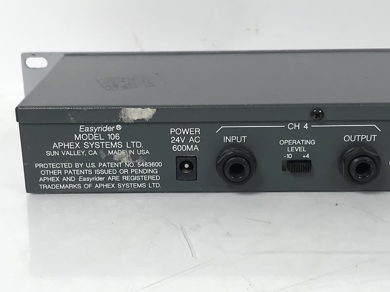 APHEX　Model 106　Easyrider　4チャンネルコンプレッサー Aphex Easyrider 4 channel compressor model 106 | Reverb