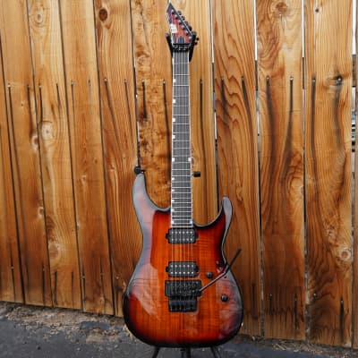 ESP USA M-II NTB FR - 3-Tone Sunburst Koa 6-String Electric Guitar w/ Black Tolex Case (2023) image 10