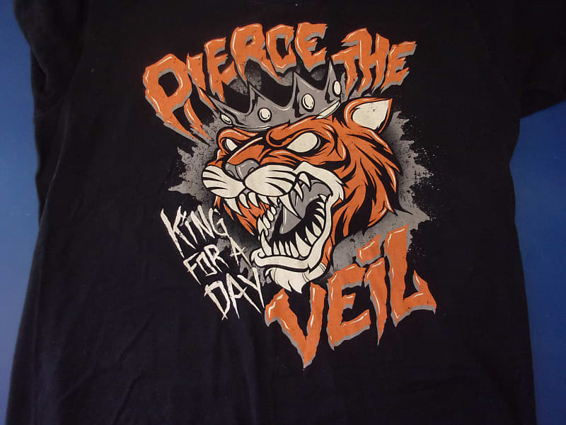 Pierce the Veil King for a Day Vintage T-shirt Black small shirt a