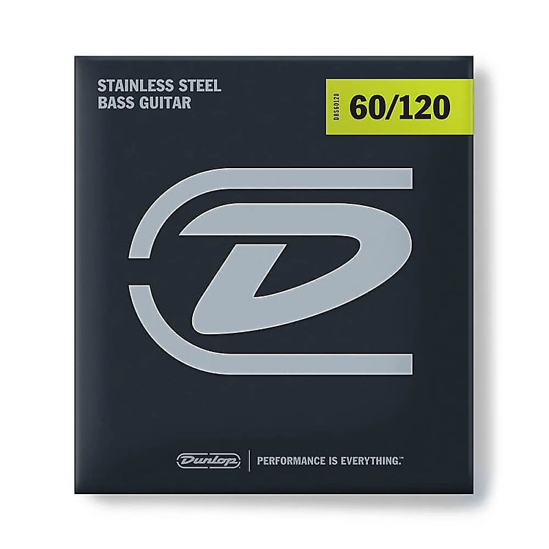 Dunlop DBS60120 Stainless Steel Drop B Bass Strings (60-120) image 1