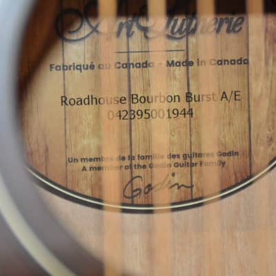 ART & LUTHERIE Roadhouse Bourbon Burst A/E / Made In Canada / Parlor Electro image 7