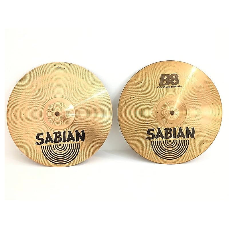 Sabian 13" B8 Hi-Hat Cymbals (Pair) 1990 - 2010 image 1