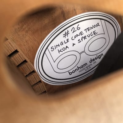 Bonham Design Spruce/Koa Resonator Tenor Guitar 2018 image 4