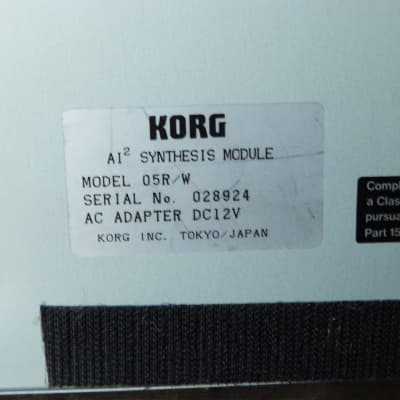 Korg 05R/W AI2 Synthesizer Module Half Rack MIDI Voice image 1