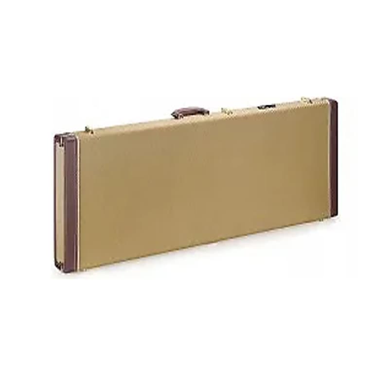 Stagg GCX-RE GD Vintage-style series gold tweed deluxe hardshell case for electric guitar image 1