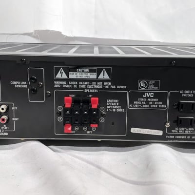 Vintage JVC RX-315TN FM/AM Radio Digital Synthesizer Receiver w/ Remote image 8