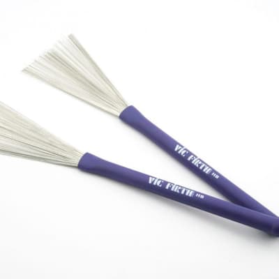Vic Firth - HB - Heritage Brush w/ Retractable Rubber Handle - Blue image 1