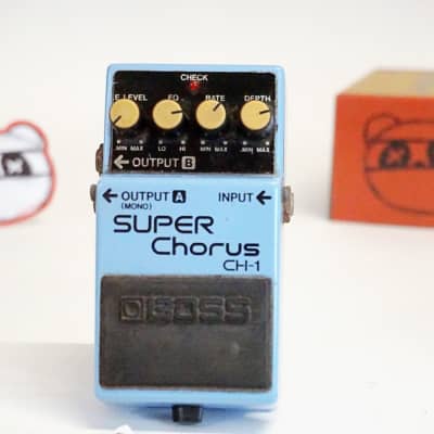 Early Blue Label 1990 Analog Boss CH-1 Super Chorus Pedal - Sweet 