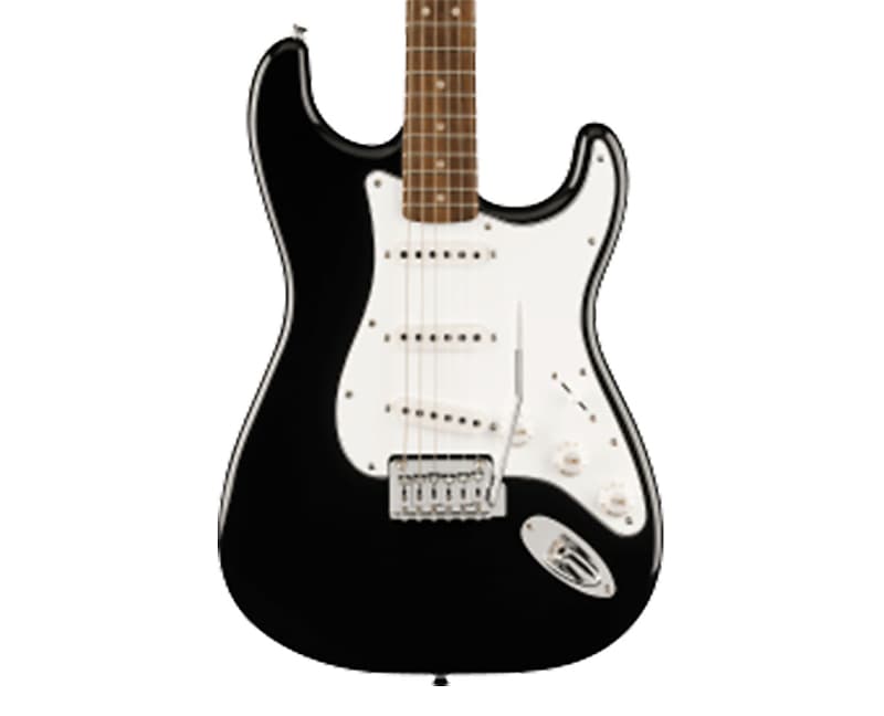 Open Box Squier Affinity Stratocaster Mustang Micro Pack - Black w/Laurel FB image 1