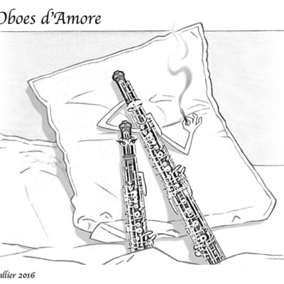 Albeniz - Spanish Suite - for oboe, English horn and piano + humor drawing  print image 10
