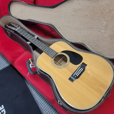 Fender F-55-12 12 String Acoustic With Case 1987 Natural for sale