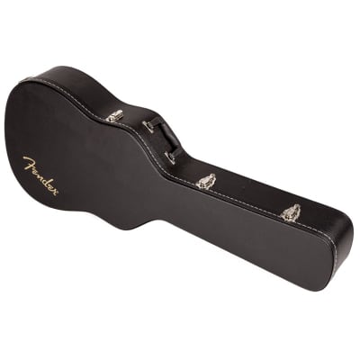 Fender Dreadnought Acoustic Guitar Hard Case, Black image 1