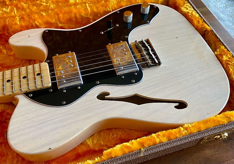Fender Custom Shop LTD '72 Telecaster Thinline 2020 Aged White Blonde