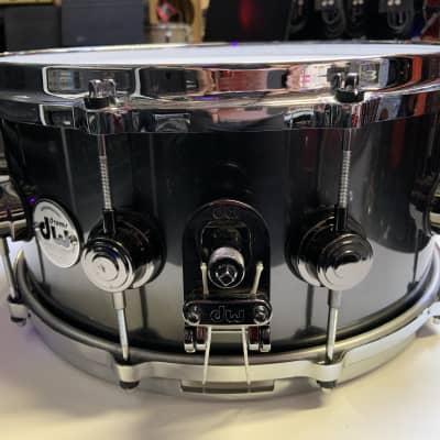 DW Collector's Series 6.5 x 14" Snare Drum - Black Mirror Lacquer Finish - Super Clean! image 6