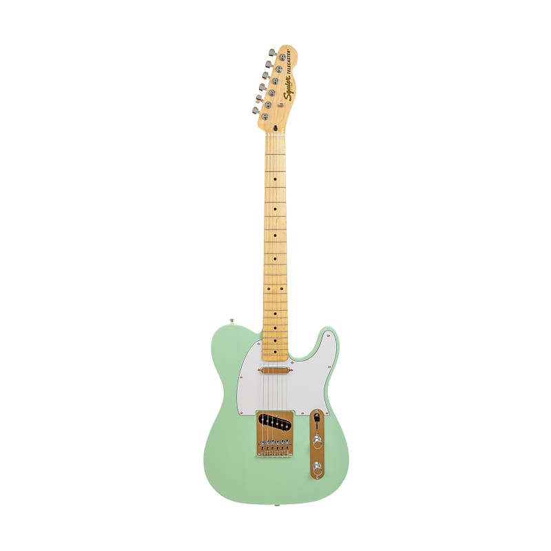 Squier FSR Affinity Series Telecaster Electric Guitar, Maple FB, Surf Green