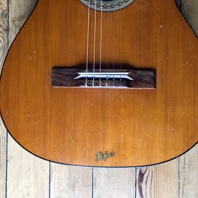 Guitar Hofner 5120  - Vintage 1970's - Classical Guitar, Solid Spruce+Mahogany Neck, Great Condition and Sound image 3