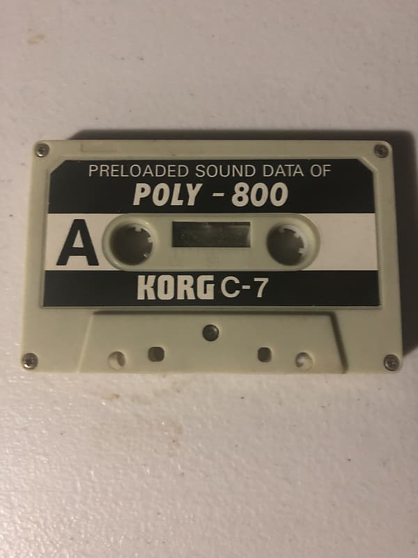 Korg  C-7 Preloaded Sound Data of Poly-800 Cassette image 1
