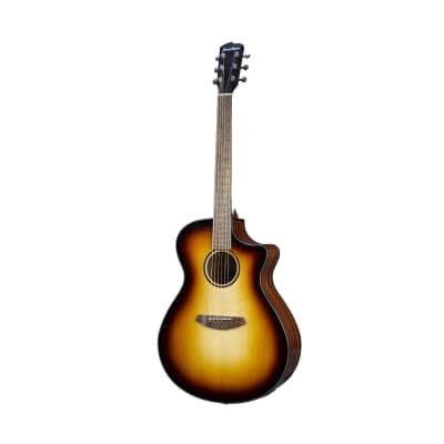 Breedlove Discovery S Concerto Edgeburst CE European Spruce African Mahogany Acoustic Electric Guitar (Natural Gloss) image 3