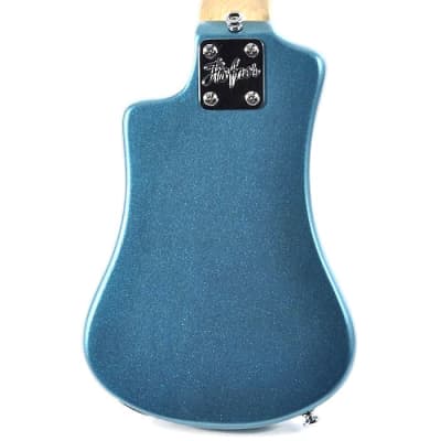 HOFNER HCT-SH-BL SHORTY TRAVEL Electric Guitar BLUE with Gig Bag image 3