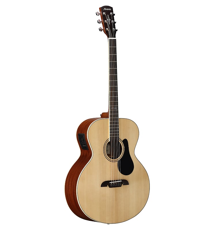 Alvrez ABT60E - Acoustic/Electric Baritone Guitar Natural Finish image 1
