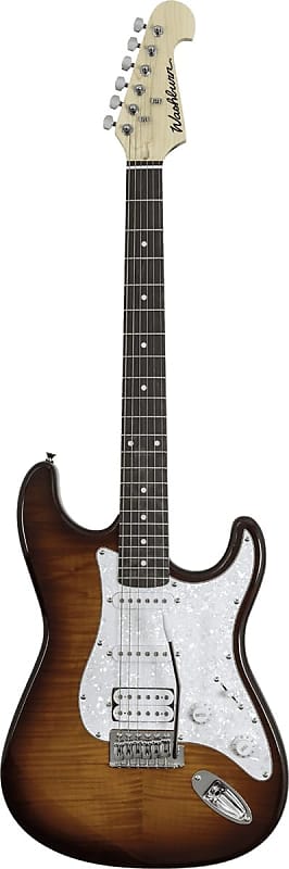 Washburn Sonamaster 6 String Solid-Body Electric Guitar, Right, Sunburst (SDFSB-U) image 1