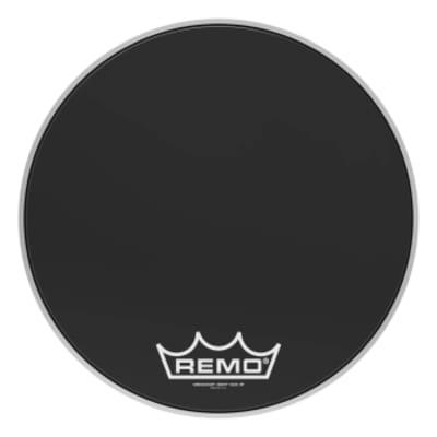 Remo Bass, Ambassador, Ebony, 18" Diameter, Mp, ES-1018-MP- image 1