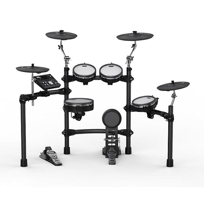 Kat Electronic Drum Kit w/Remo Mesh Heads, Kick Pedal & Reverb