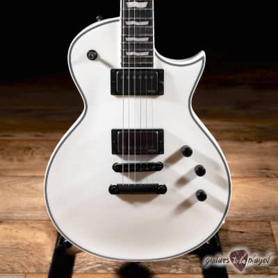 ESP E-II Eclipse EMG Electric Guitar w/ Case – Snow White Satin image 2