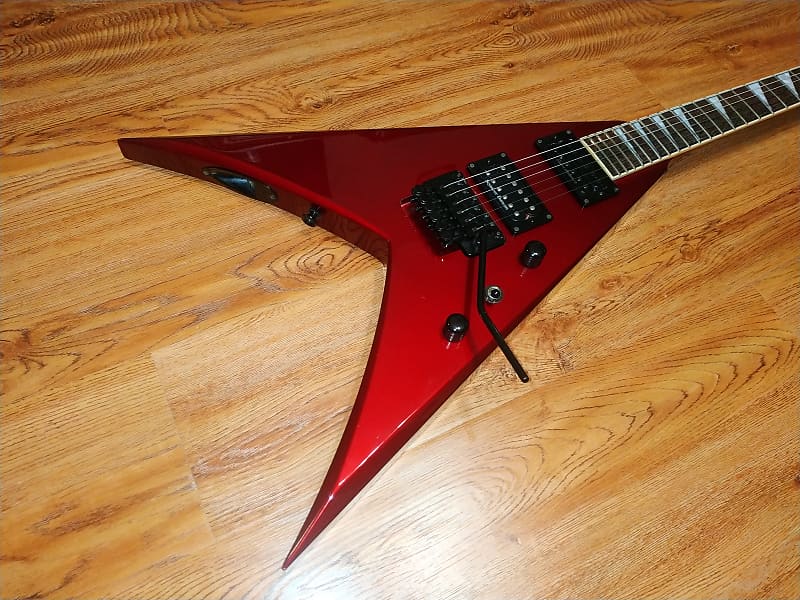 【美品】Grover Jackson KV.D-120 King V Grover Jackson KV D-120 King V Metallic Red 1990s Electric