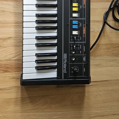 Roland RS-09 MKII 44-Key Organ / String Synthesizer 1980s - Black with Colored Buttons